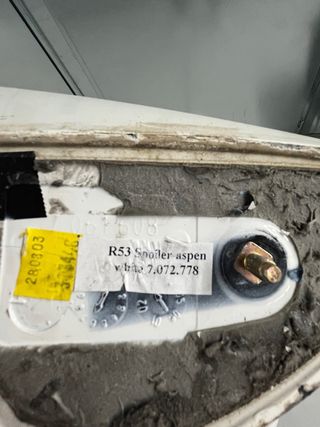 Alerón MINI R53 Cooper S Blanco