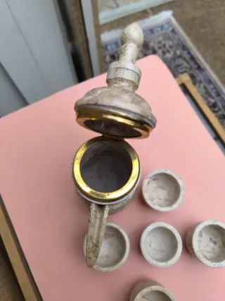 Juego café árabe/ turco piedra mármol