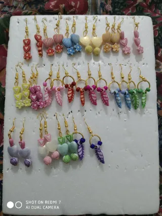 Pendientes San Valentín Rosa y Rojo