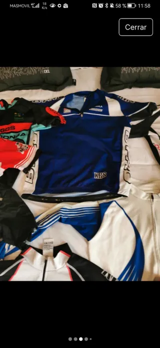Lote maillots ciclismo varias marcas talla s