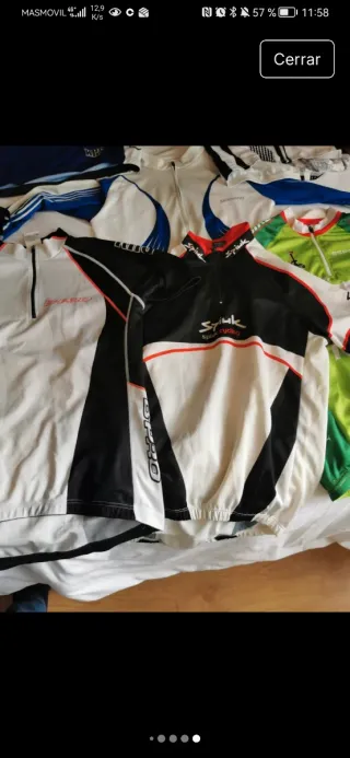 Lote maillots ciclismo varias marcas talla s
