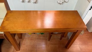 Mesa de cocina madera plegable