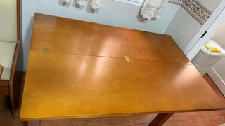 Mesa de cocina madera plegable