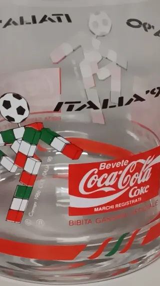 Coppia Bicchieri Coca Cola Italia '90