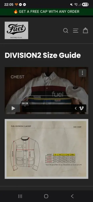 Cazadora Fuel Division 2 Edicion W&W