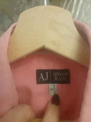 Camicia Uomo Armani Jeans Rosa