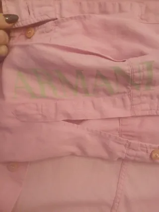 Camicia Uomo Armani Jeans Rosa