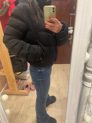 Plumífero negro acolchado