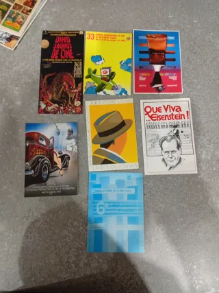 Lote 89 postales, programas etc... De cine