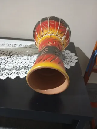 Tambor Timbal con diseño de camello y palmera