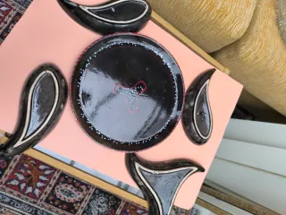 Bandeja para aperitivos de cerámica