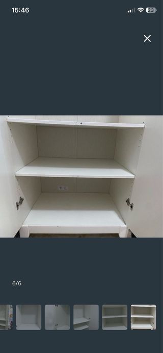 Ropero blanco de madera