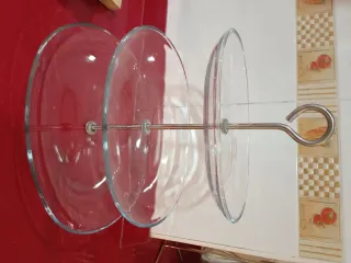 Frutero de cristal de 3 pisos