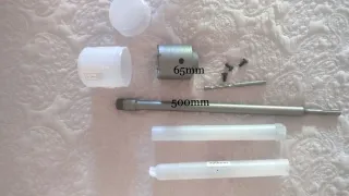 Corona hormigón 65mm + vástago 500mm