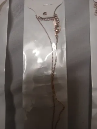 Collar Anillos Entrelazados color rosado