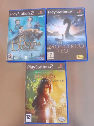 3 Juegos PS2: La Brújula Dorada, Mi Monstruo y Yo,
