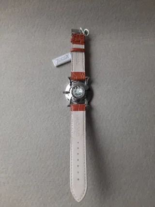 Orologio LONG BO Quarzo Uomo Marrone Argento