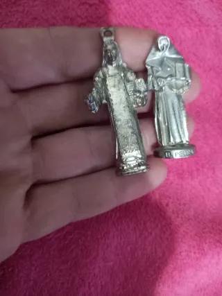 Figurillas religiosas antiguas bolsillo