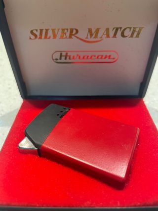 Mechero SILVER MATCH Huracan Rojo