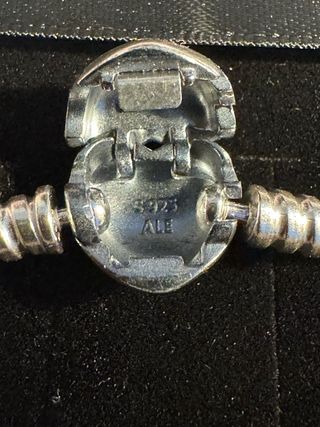 Pulsera Pandora Cierre Corazón Plata