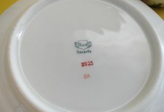 Mantequillera Bavaria Porcelana Flores