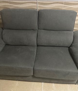 Sofá de 2 plazas gris