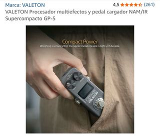 Valeton GP-5 Pedalera Procesador Multiefectos