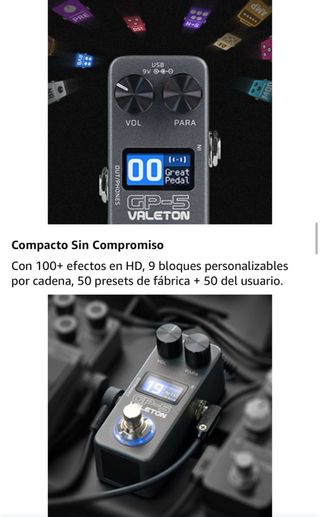 Valeton GP-5 Pedalera Procesador Multiefectos