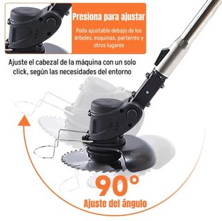 Cortacésped 36V inalámbrico con 2 baterías