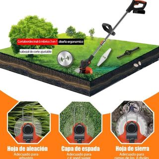Cortacésped 36V inalámbrico con 2 baterías