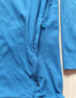 Chaqueta Forro Polar Adidas Original azul y negro