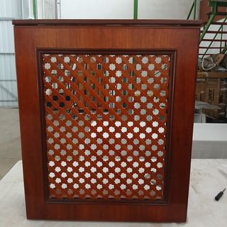 Mueble rústico madera cubre radiador