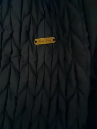 2 Cazadora acolchada azul tres cuartos,9-10 11-12