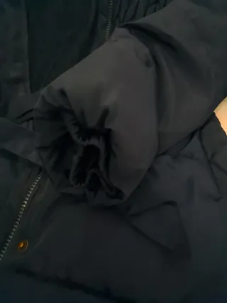 2 Cazadora acolchada azul tres cuartos,9-10 11-12