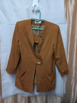 Chaqueta de vestir marrón
