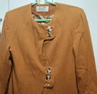 Chaqueta de vestir marrón