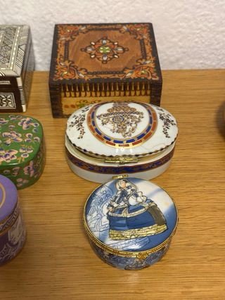 Lote 9 Joyeros Vintage - Porcelana Herend