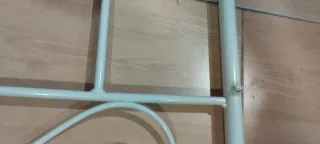 Cabecero de cama 90cm rosa y blanco