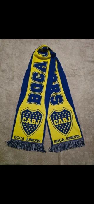 Cachecol Boca Juniors Azul e Amarelo