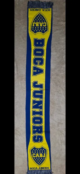 Cachecol Boca Juniors Azul e Amarelo