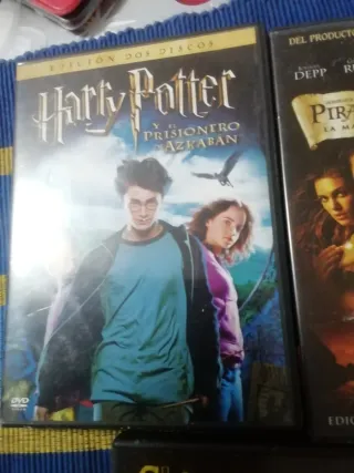 Lote 3 Películas DVD: Harry Potter, Piratas del Ca