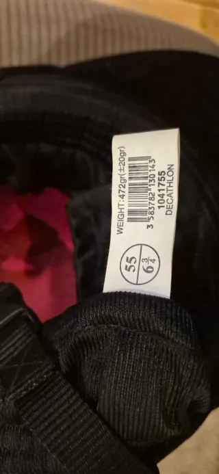 Casco hípica terciopelo negro