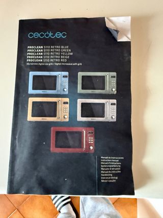 Microondas Cecotec Azul Retro