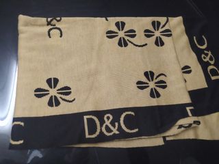 Manta D&C Beige y Negra