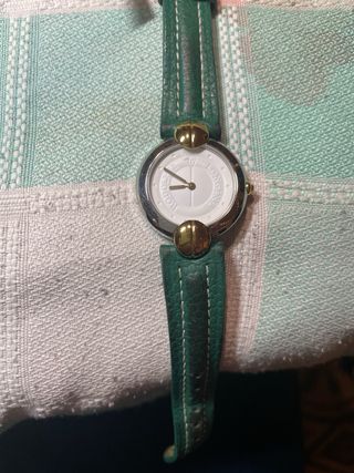 Reloj Longines Cuarzo Oro y Verde