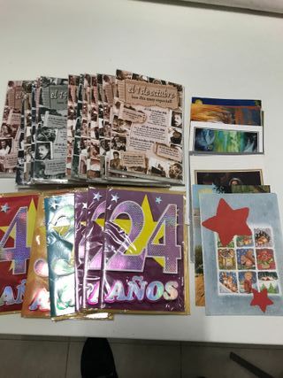 33 Tarjetas Felicitación con Sobre