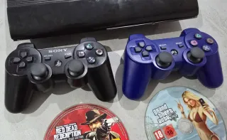 Consola PS3 Super Slim + 2 Mandos + Juegos