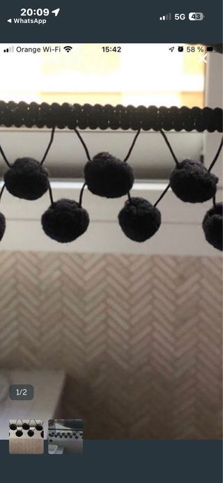 Madroños negros sin estrenar a 4€/ el metro