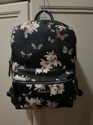 Zaino donna Bianco floreale farfalle