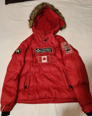 Cazadora Canadian Peak 1983 Talla 14Y Roja